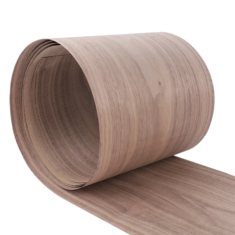 

Natural Black Walnut Cathedral Grain Veneer, 0.5mm, for Instrument Making & Guitar Body Veneering, Size 250x20cm.