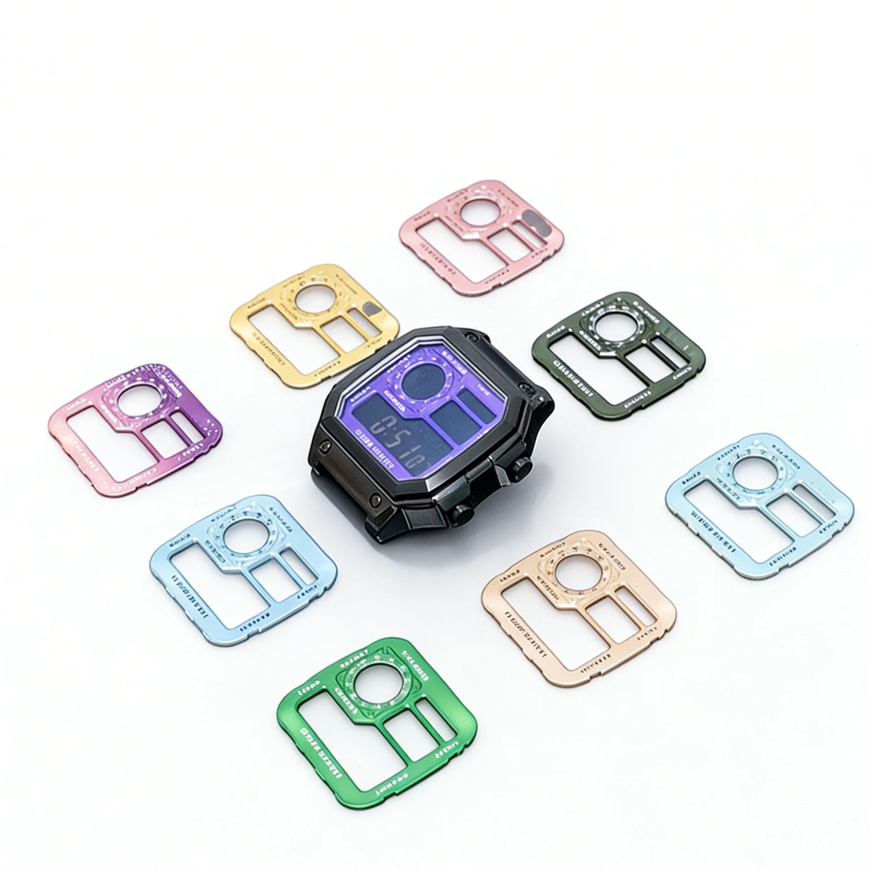 DIY Sunray Texture Watch Dial  Compatible with Casio AE1200 Watch Faceplate Metal Wholesale Modifications Accessories Parts