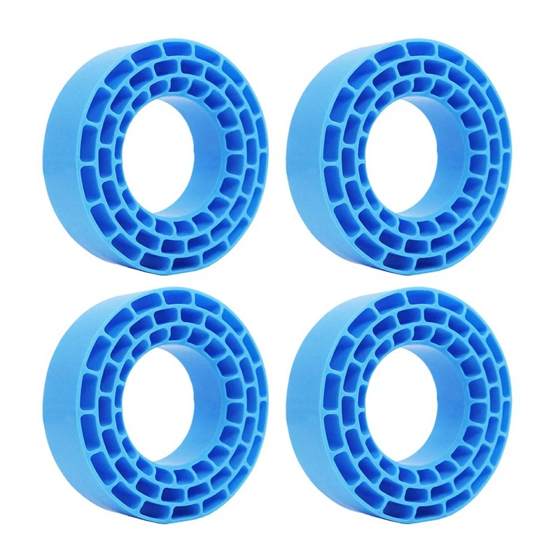 1.55 Polegada pneus de borracha de silicone inserção espuma para 95-97mm 1.55 Polegada pneu rc carro atualização peças Blue-SPMI