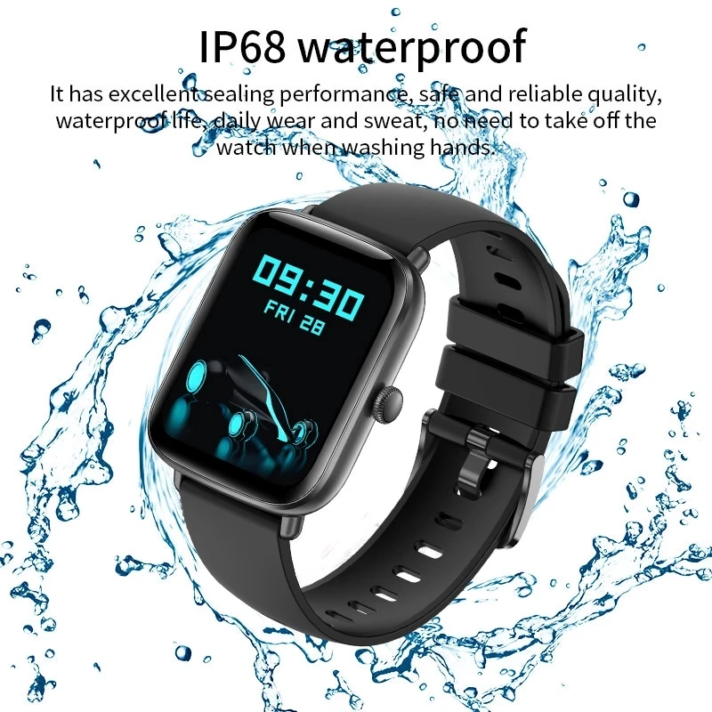 2023 New Bluetooth Heart Rate Monitor Smart Watch Men Full Touch Dial Call Fitness Tracker IP67 Waterproof Smartwatch Men women