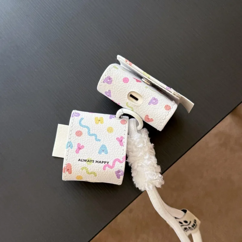 Etui z kolorowymi literami do słuchawek AirPods 4 Airpod 1 2 3 Pro Pro2 Bluetooth Earbuds Charging Box Ochronne etui na słuchawki