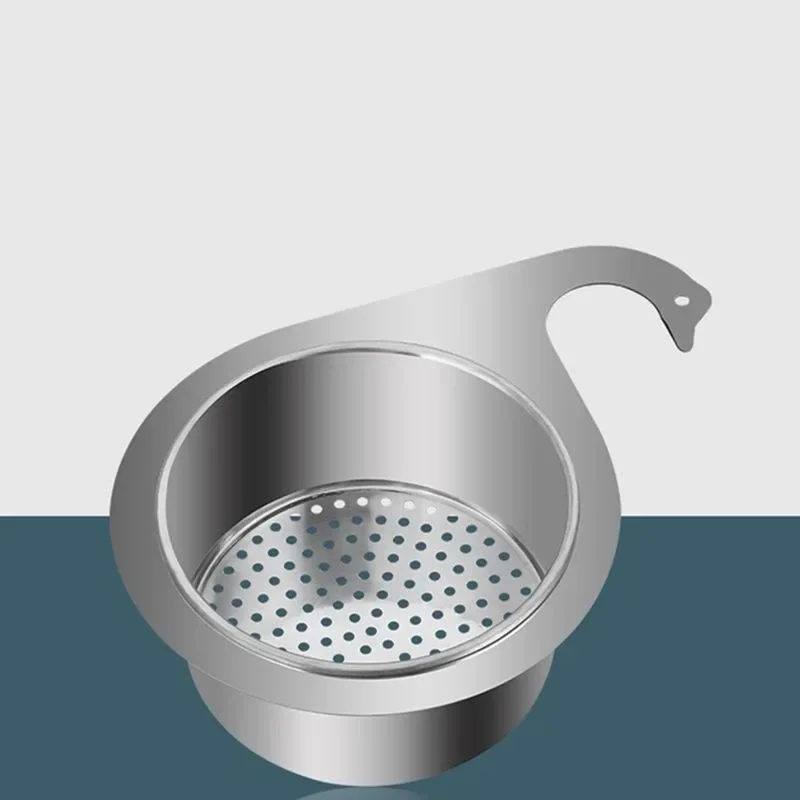 Swan Drenagem Pia de aço inoxidável, Kitchenware Storage Rack, Hanging Drain Rack, Organizador Azul, 1-10Pcs