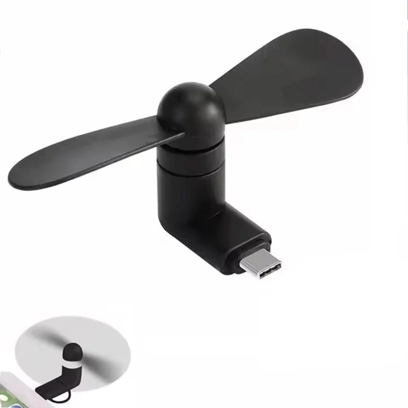 

Creative Mini Portable Type C USB C Fan 5V 1W Mobile Phone USB Gadget Fan Tester Type C Phone Cooling Accessory For Huawei Oppo