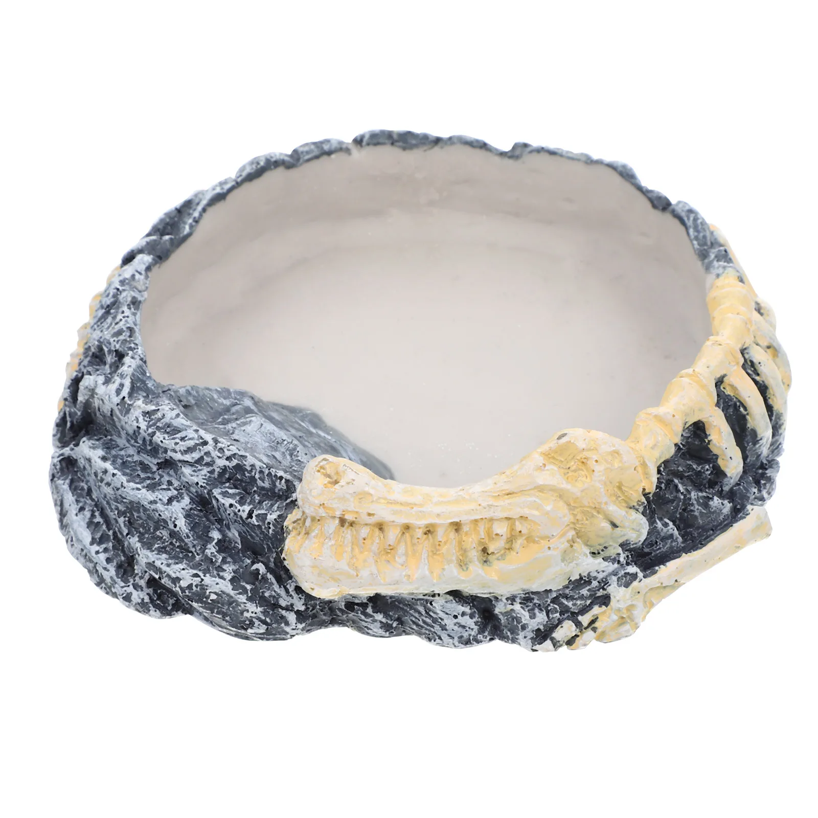 

Turtle Feeder Reptile Water Bowl Food Dish Resin Material Non Multi Function Feeding Basin Wear Resistant Pet Supplies