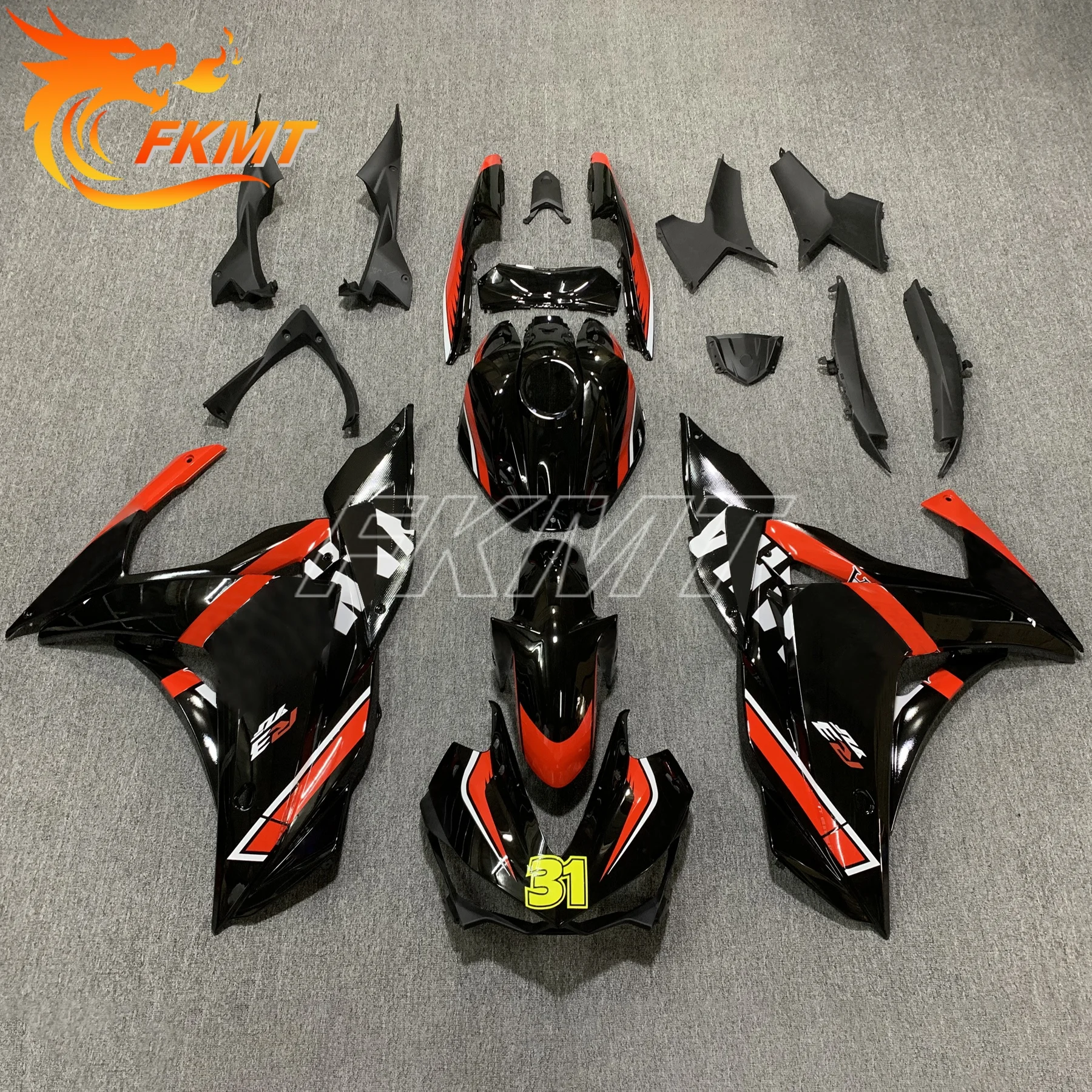 

FOR YAMAHA 2014-2018 YZF R3/YZF R25 BLACK MATTE BLACK FAIRING KIT