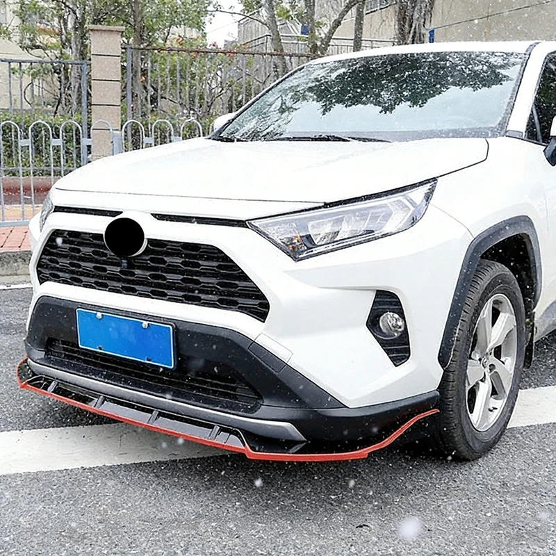 

Car Styling For Toyota RAV4 RAV 4 2019-2023 Front Bumper Lip Diffuser Protector Cover Trim Decoration Auto Accessories