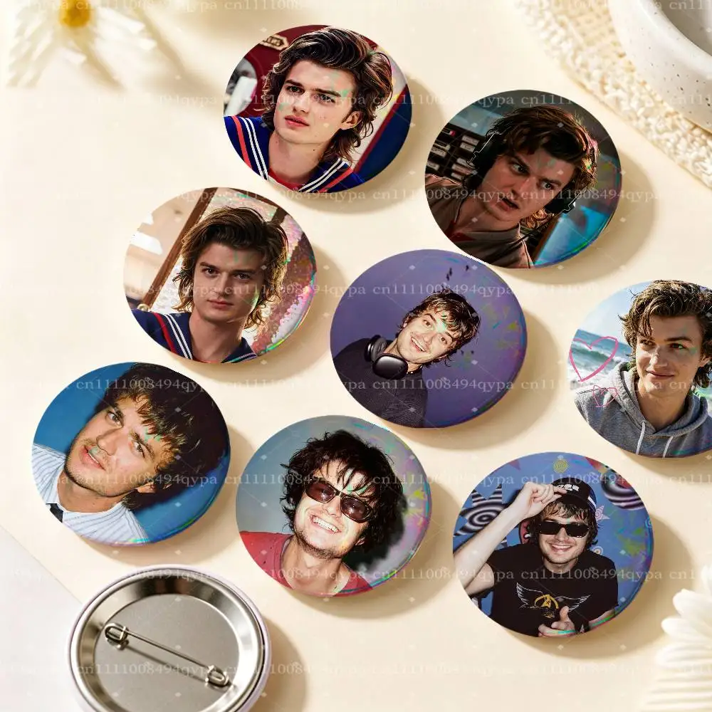 J-Joe Keery D-Djo The Crux Pin Buttons Round Badge for Clothes Bags Hats Pins Accessories Backpacks Tote Bags Outfit Decor