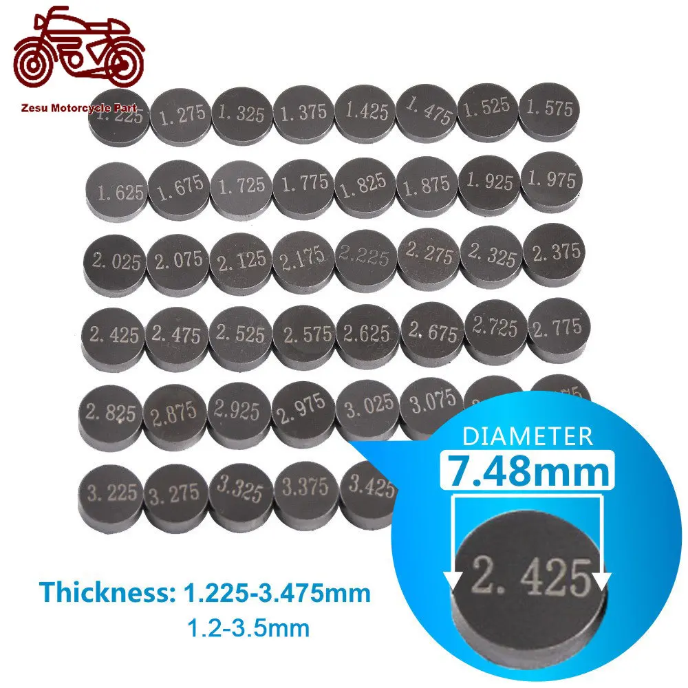 

Diameter 7.48mm Motor Bike Adjustable Valve Shim Gasket Pad Kit For Suzuki GSX-R600 GSXR600 GSXR GSX-R 600 GSF1250SA Bandit ABS