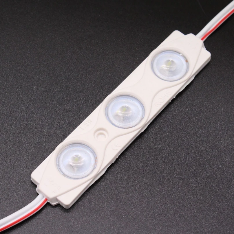 Constant current 2835 injection LED Module lens 160 degree,85mm DC12V 1.5W advertising light,3 years warranty