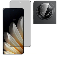 Privacy Screen Protector For Find N5 Anti-Spy Tempered Glass Camera Lens Film Glass For OPPO Find N5 CPH2671 PKH110 PKH120