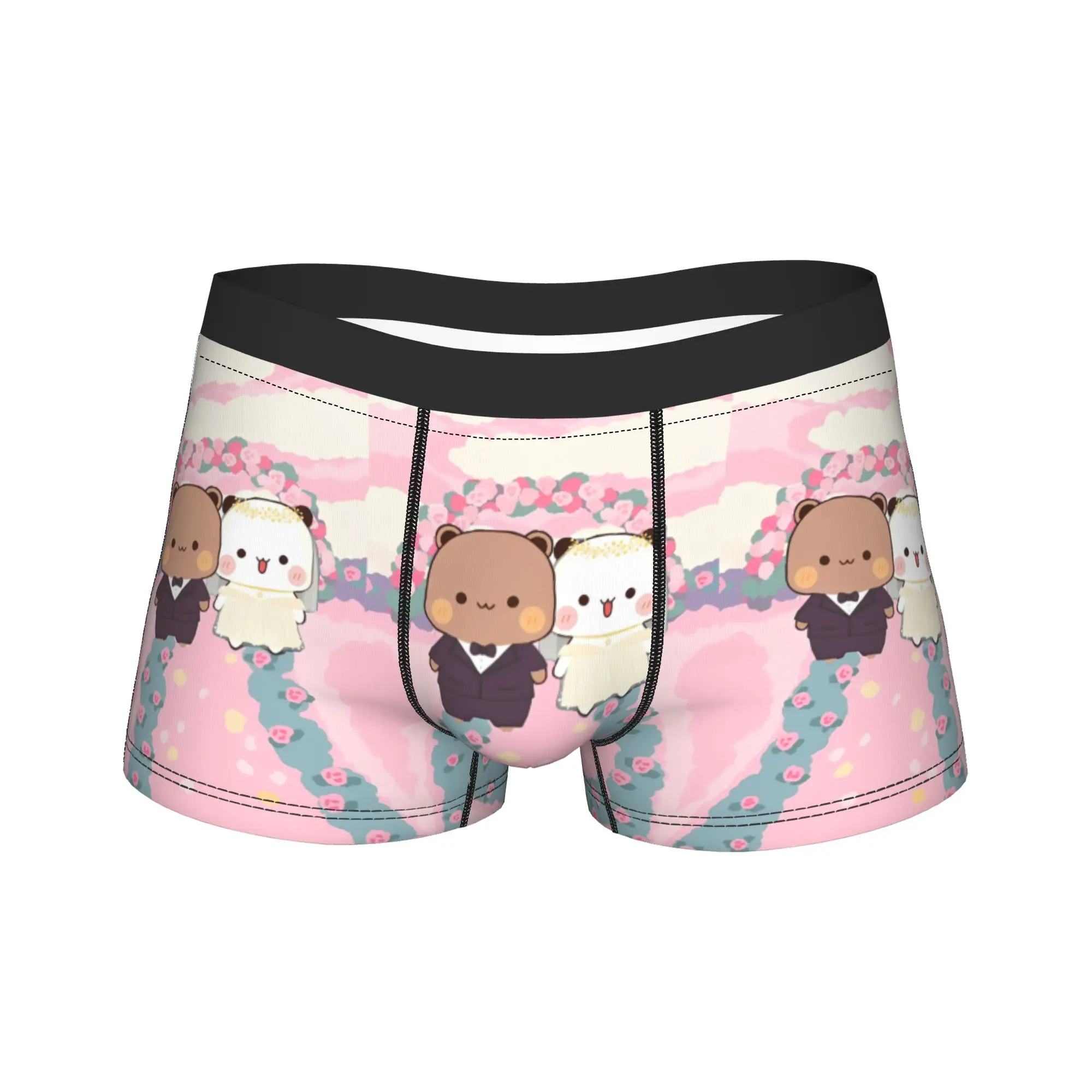

Bubu and Dudu Series Underwear Breathable Underpants Print Boxer Brief For Males 3D Pouch Oversize Boxer Shorts