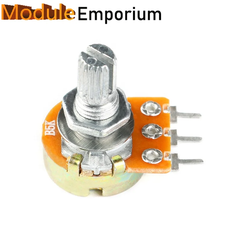 Neuer Potentiometer Topf wh148 b2k 2k Welle 15mm 3pin Potentiometer