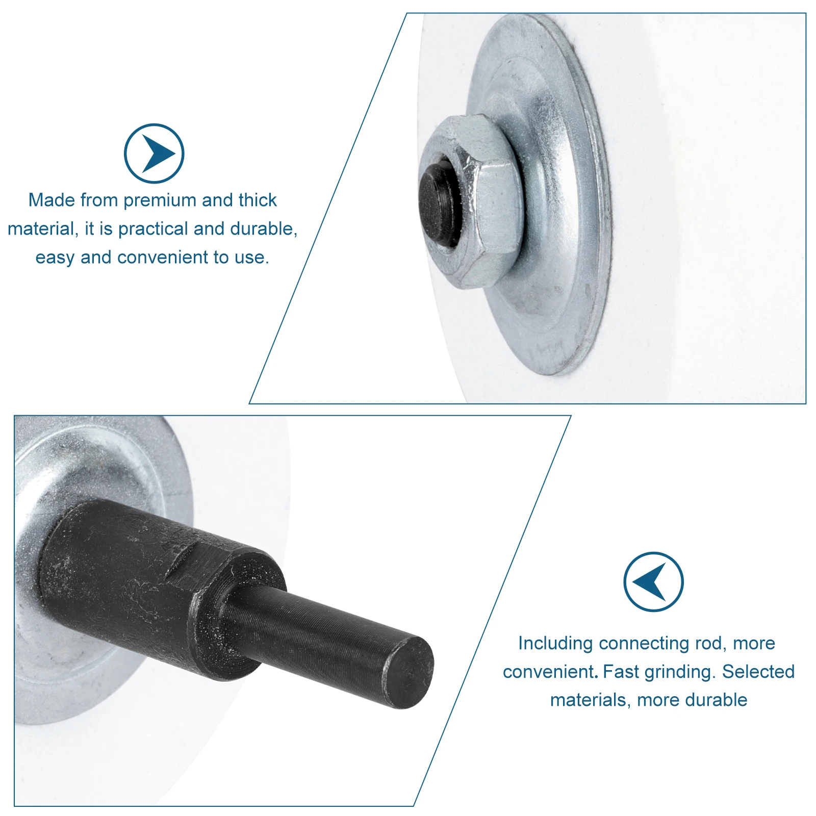 

1 комплект, электрическая дрель, шлифовальный круг для песка, прочный шлифовальный инструмент для полировки металла для углеродистой стали, легированной стали, ковкая лита