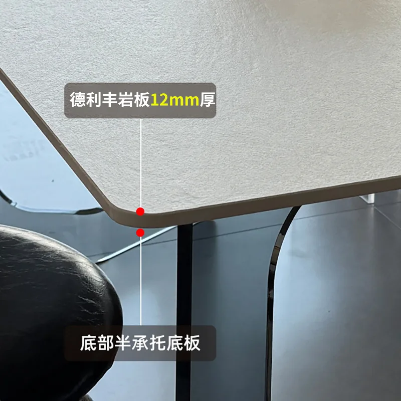 Tavolo da pranzo in ardesia Tavolo da pranzo moderno e semplice in acrilico di lusso leggero di fascia alta per la casa