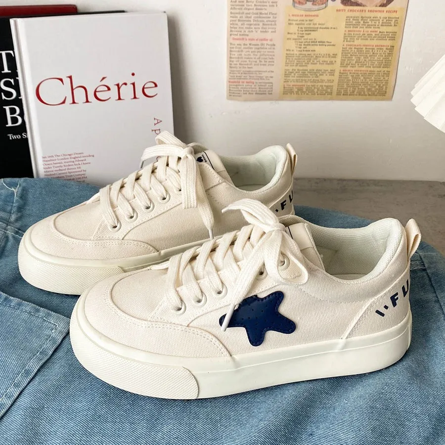 

Fashionable Korean version of canvas shoes spring and autumn new student running casual shoes board shoes sports street photo