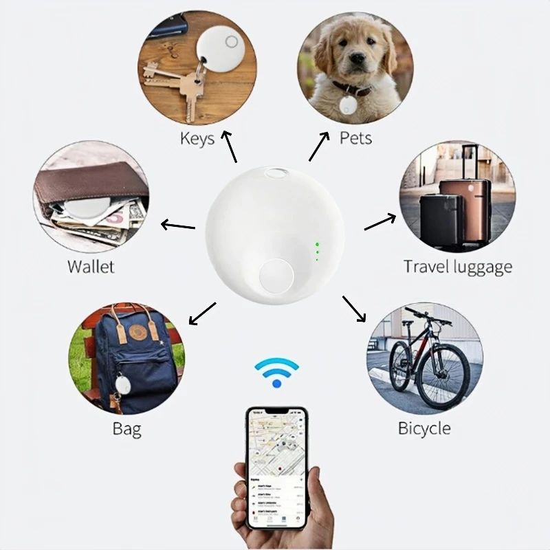 

Мини-умный Bluetooth-тег GPS-трекер, устройство напоминания с защитой от потери, устройство для поиска звука для Apple Find My APP, детский локатор для пожилых людей