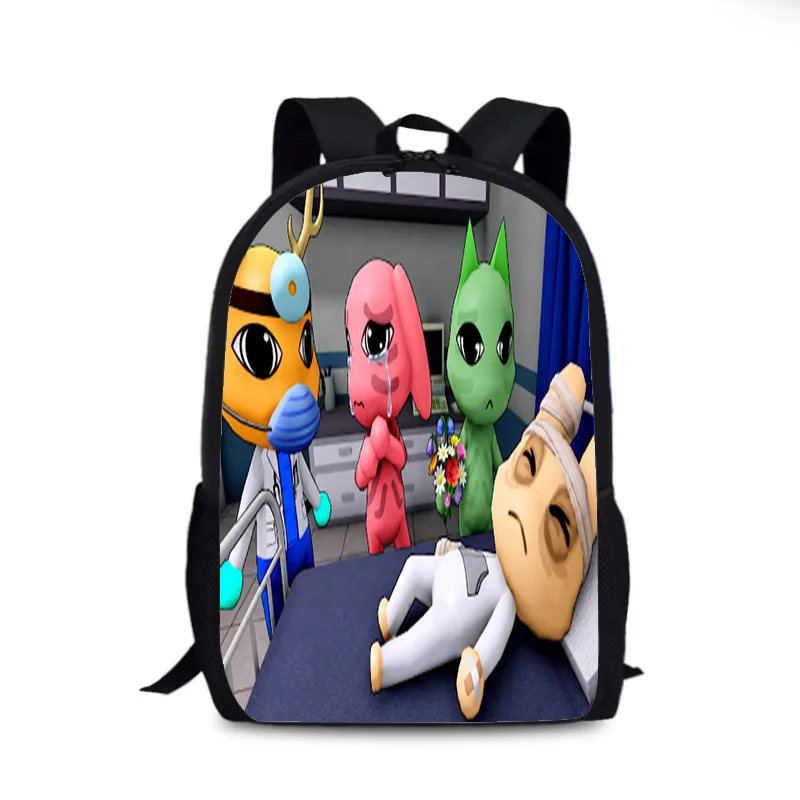 Animal Hospital Backpack for Kids Boys Girls Large Capacity School Bag Lightweight Waterproof for Elementary Middle Students ﻿
