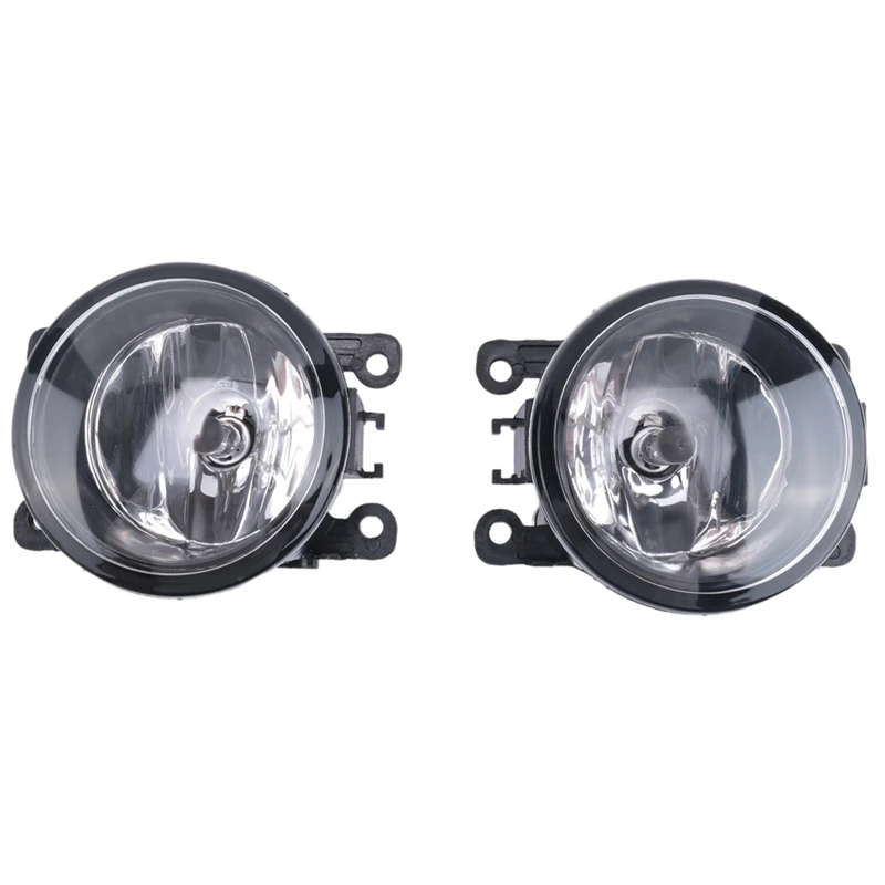 1Pair Car Fog Lights W/Bulb For Porsche Cayenne Macan Fiat 500 500L 500X 95563116300, PO2592104