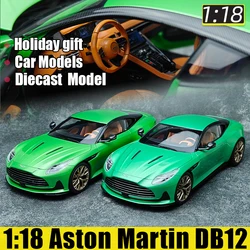 xiaoguang Model 1/18 Aston Martin DB12 die-cast alloy car model static decoration sports car holiday gift collection