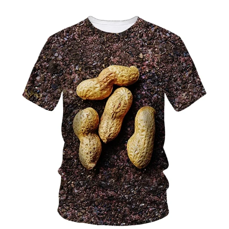 

Summer Friday 3D Printed Snacks Creative Quick Drying Breathable Sport Men's Pland-size T-shirt Camiseta Deportiva Hombre