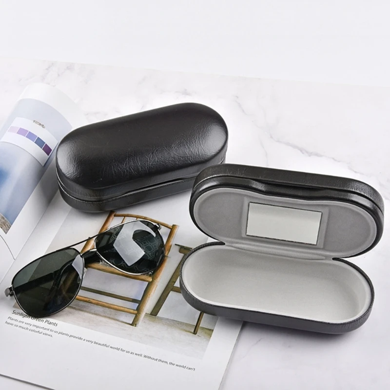 

Dual- Glasses Case Double Eyeglasses Case For 2 Pair Eyeglasses Holder Portable Glasses Case Double Layer Glasses Case