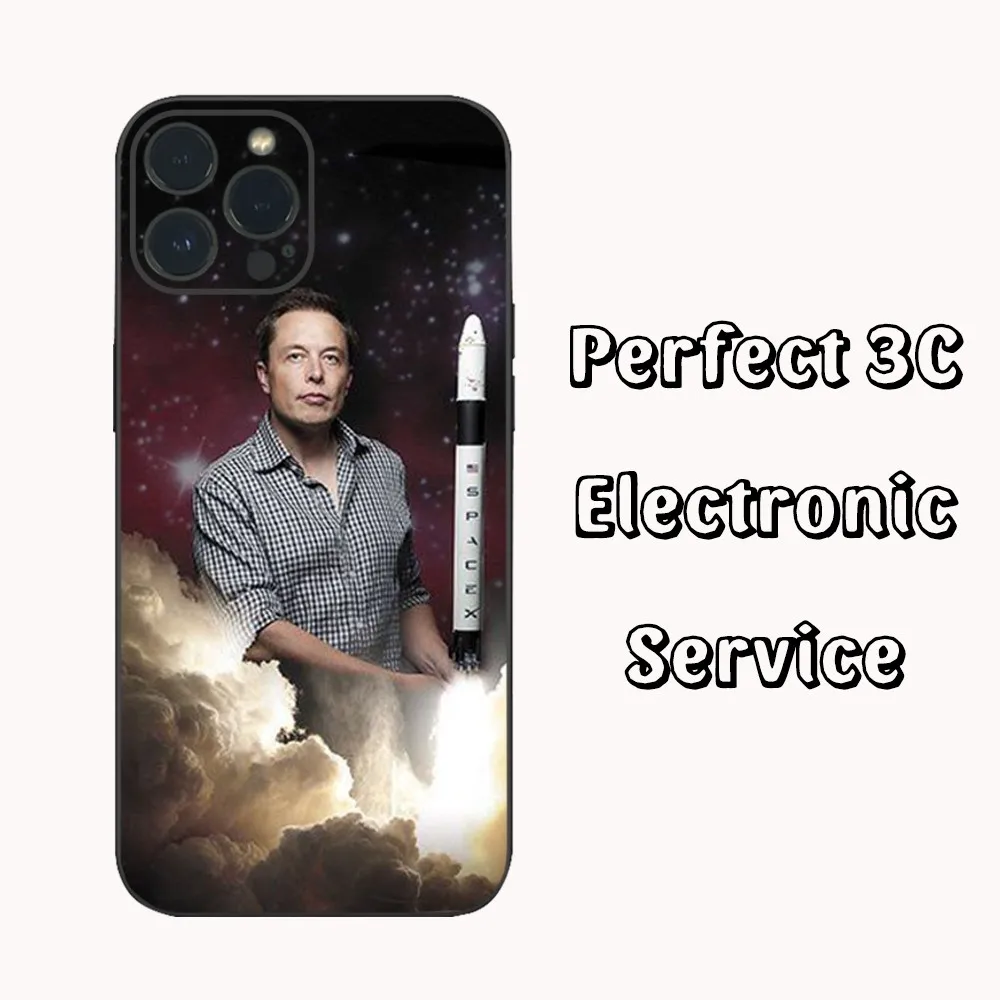 New Elon Musk Mars Bfr Rocket Phone Case  For iPhone16 15 14 13 12 Mini 11 Pro XS Max X XR SE5 6 7 8 Plus Soft Silicone Cover