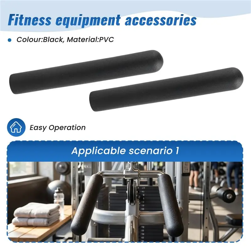 ABUE-2Pcs Gym Equipment Grips Gym Guard Grip Grips Parts Inner Diameter 25 Tube Thickness 2Mm Length 200Mm
