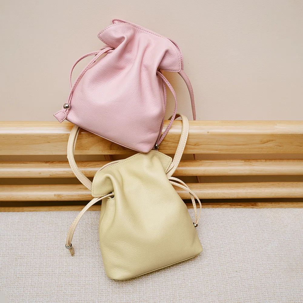 Bag Lady 2026 Drawstring Cloud Phone Bag Leather Women's Bag Gift Multi-purpose Crossbody Shoulder Designer Luxury Bags
