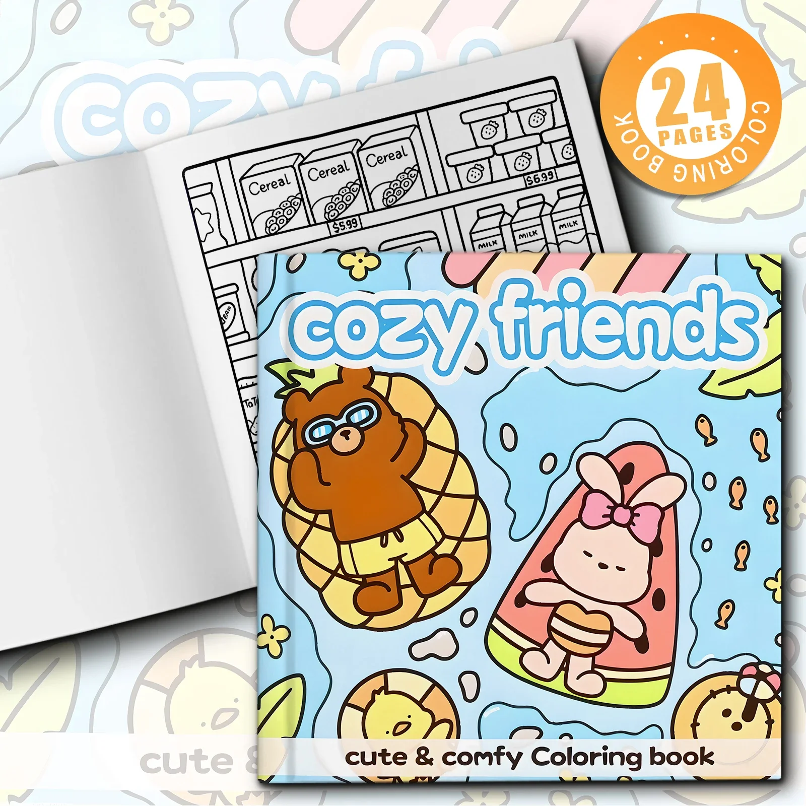 

Funny Cartoon Coloring Book Stress Relief Painting Gift Graffiti Painting Book Educational Doodles Book for Adults And Teens ﻿