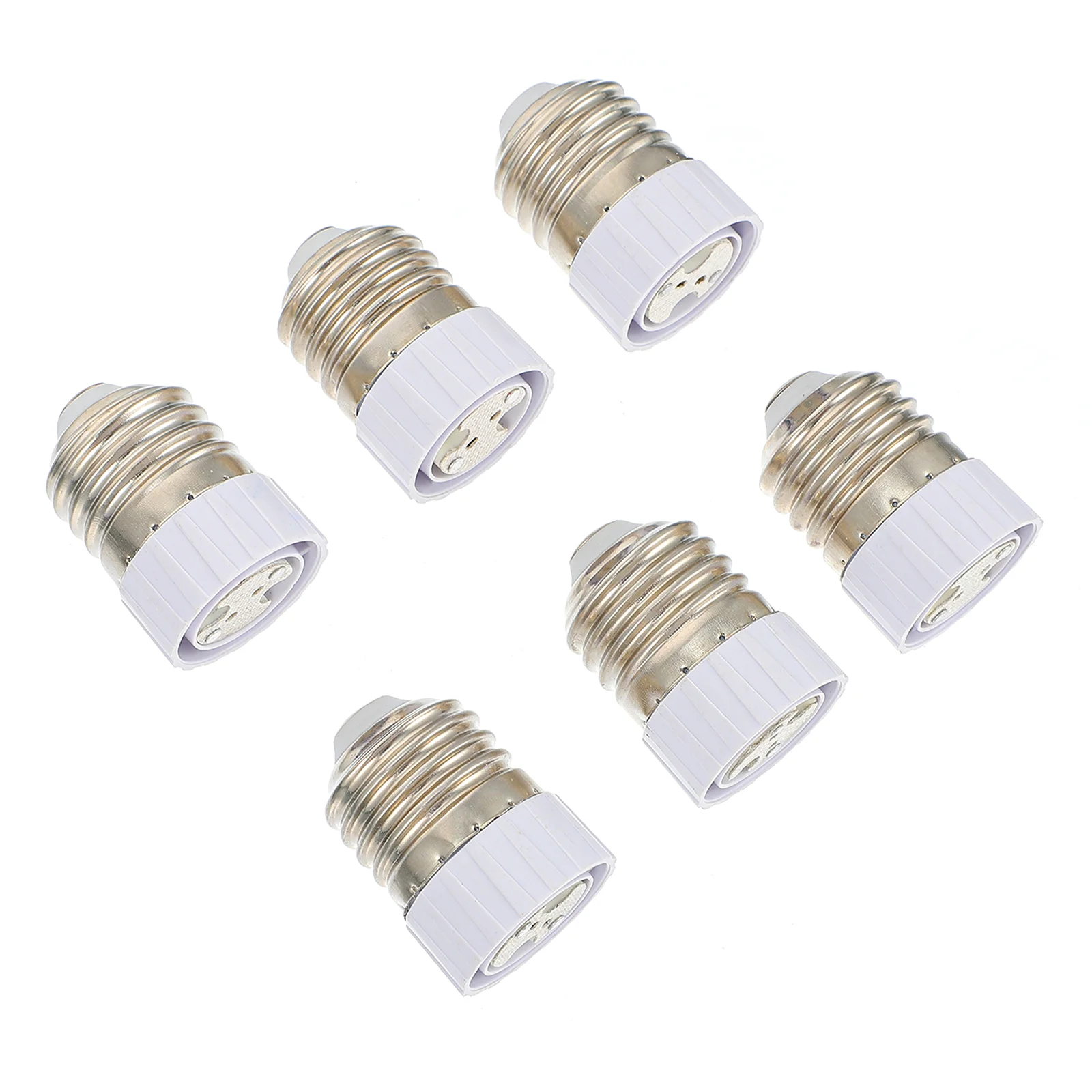 6 Pcs Lamps Lampholder Converter Light Socket Halogen Bulbs Plastic LED Adapter