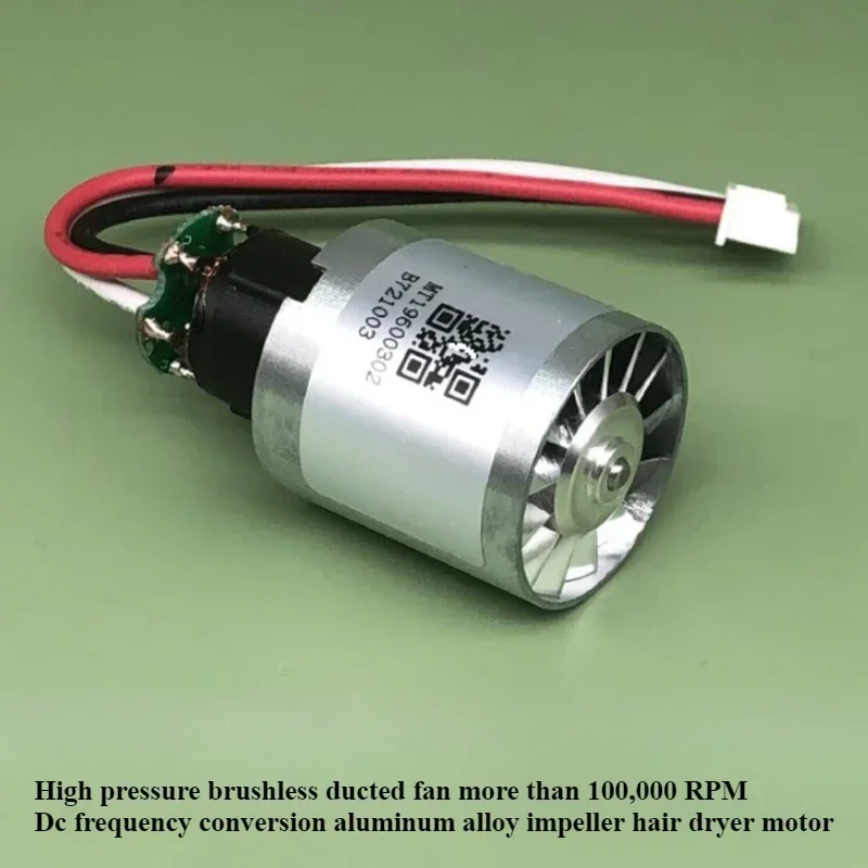 Mini 3-phase Brushless Duct Fan DC 140V-170V 130000RPM Ultra high-speed Motor Aluminum Alloy Impeller DC Variable Frequency