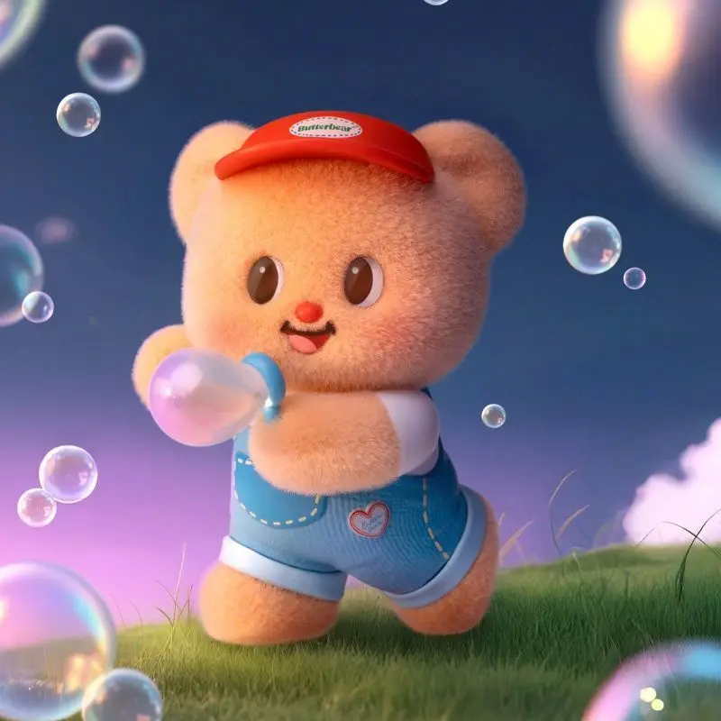 ตุ๊กตา TOYZERO รุ่น Butter Bear Little Wishes Series กล่องสุ่ม ตุ๊กตาฟล็อกกิ้ง ของสะสมอนิเมะ ของตกแต่งโต๊ะ ของขวัญสำหรับเด็กผู้หญิง