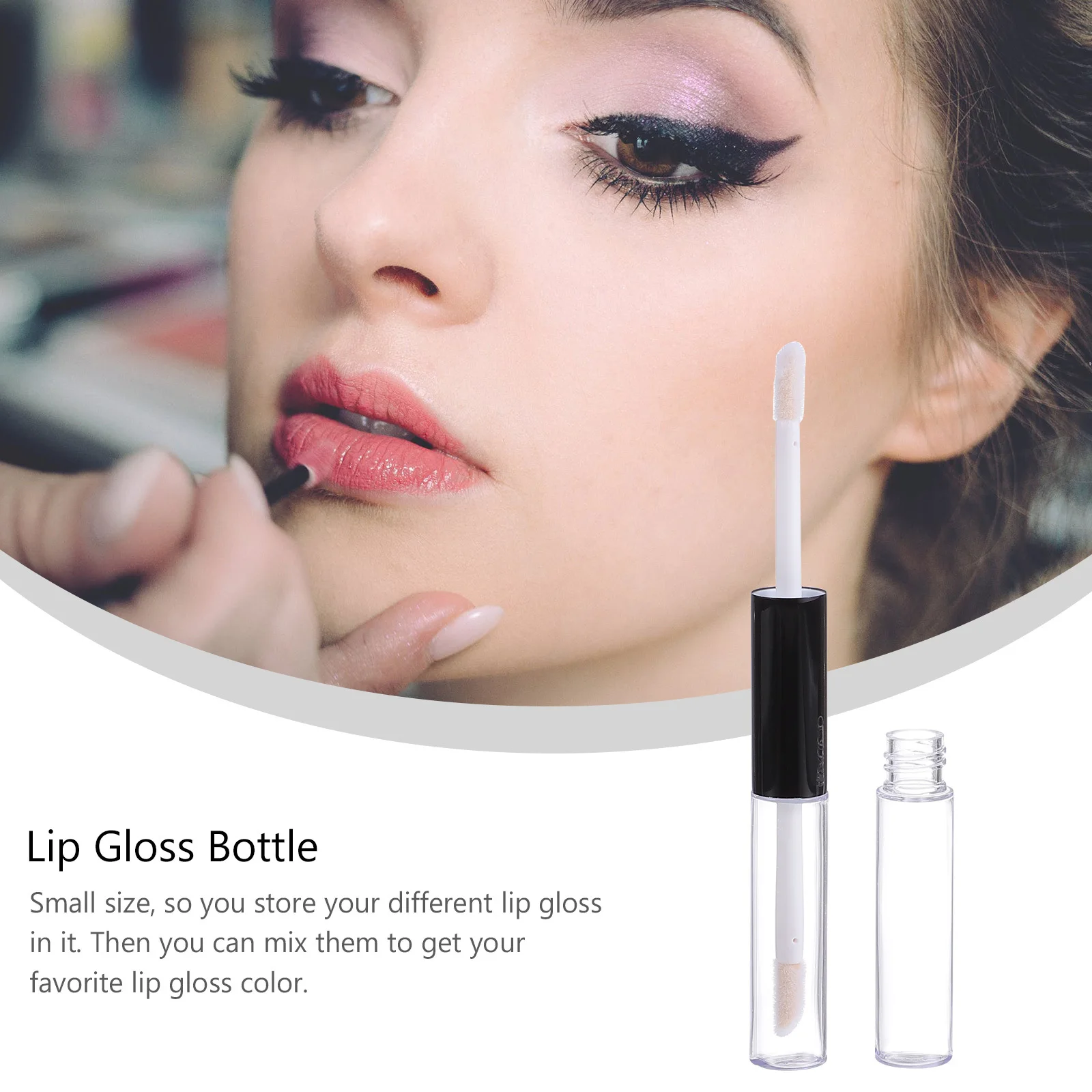 

10Pcs Double End Lipstick Tubes 4ml Mini Refillable Lip Gloss Bottles Plastic Container for DIY Lip Gloss Bottle