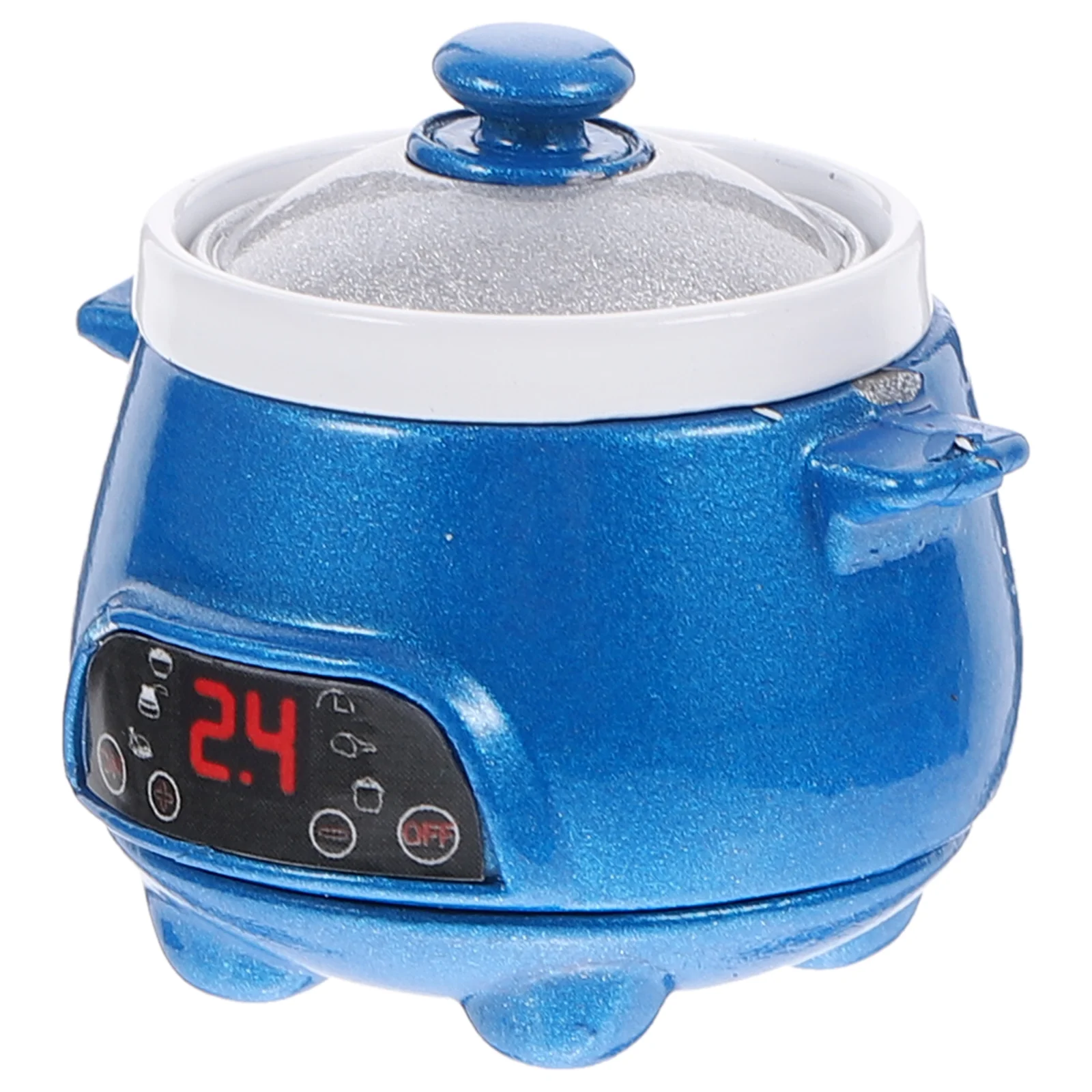 Mini Kitchen Appliances Cookware Miniature Scene Model Accessories Alloy Electric Cooker Toy Child