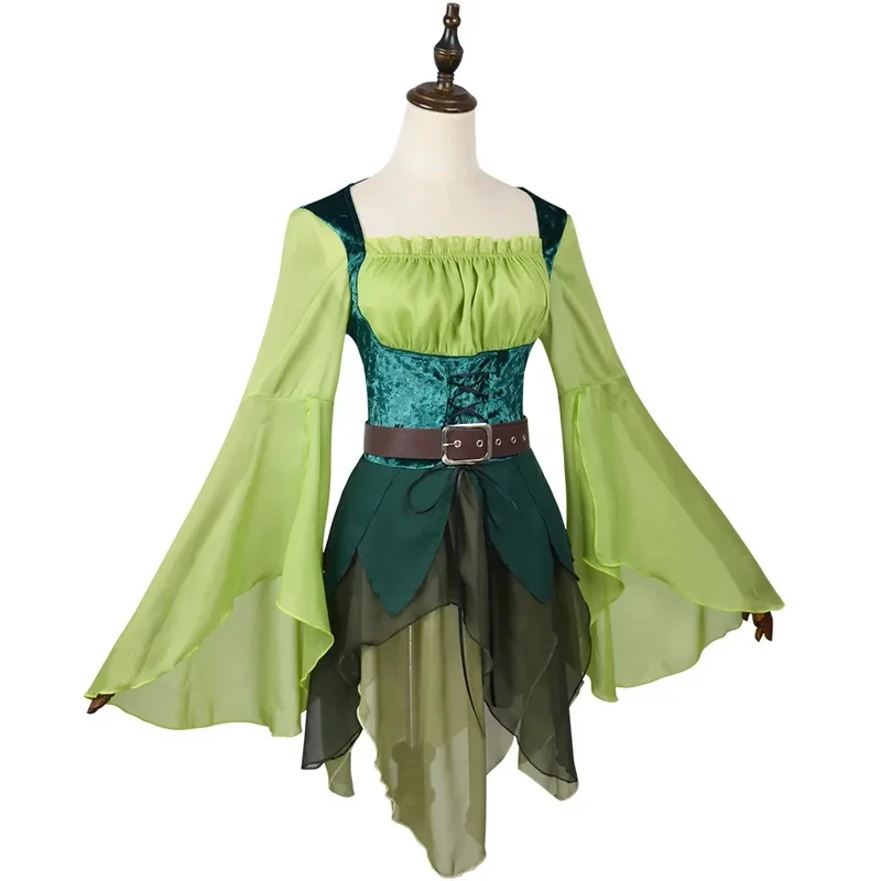 

❤️❤️❤️Halloween Cosplay Fairy Green Dresses Clothing Female Adult Outfits Party Roleplay Costume Suits Outfit Halloween Ca❤️⭐️❤️