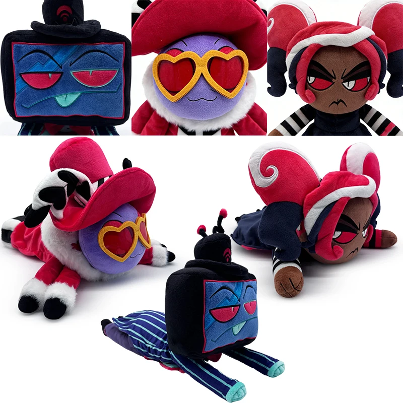 2026 New Hazbin Hotel Plush Dolls Loona Vox Animal Toys Cartoon Wizard Morning Star Stuffed Soft Toy Christmas Birthday Gift