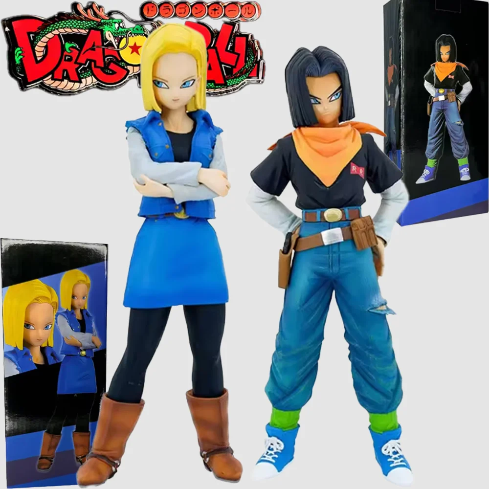 Figura de Dragon Ball Z No.18, Androide 18, Versión de Pie Figura de Anime del Modelo Android 17