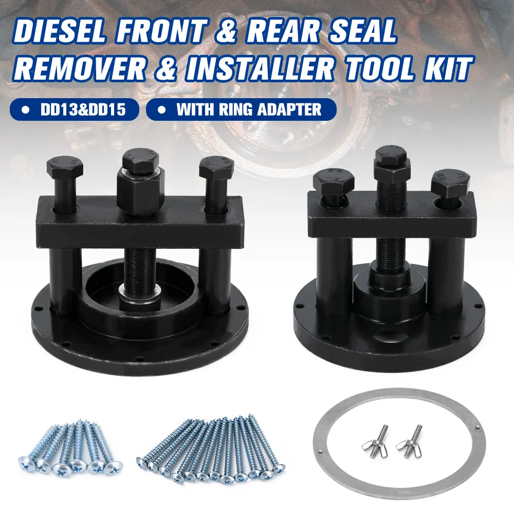 Crankshaft Oil Seal Front & Rear Seal Remover & Installer Tool Kit For Detroit Diesel DD13 DD15 W470589004300 W541589023300