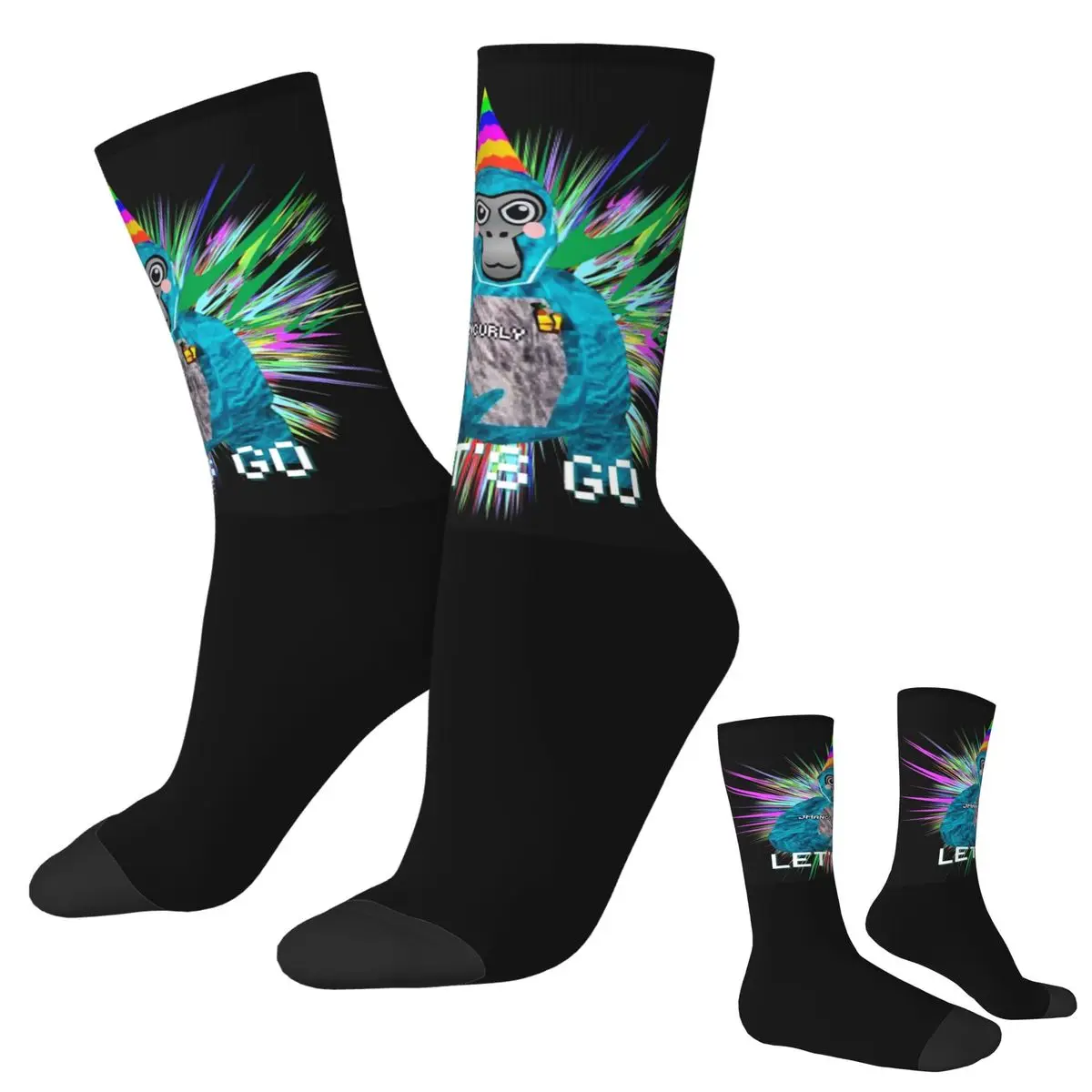 

Jmancurly Gorilla Tag Socks Harajuku Sweat Absorbing Stockings All Season Long Socks Accessories for Unisex Christmas Gifts