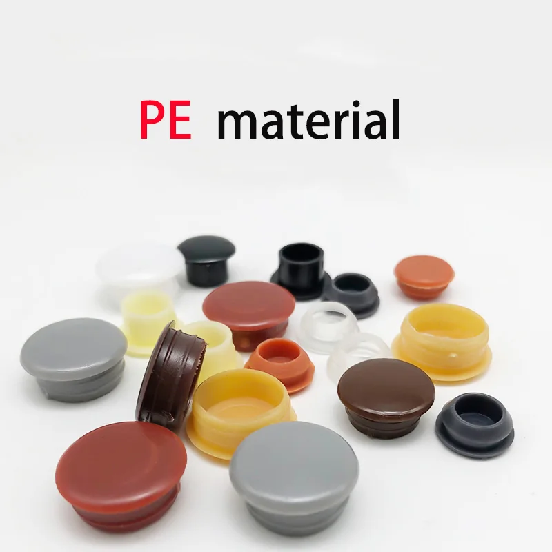 10/20/50/100pc Plastic Round Furniture Panel Hole Plug Door And Window Extra Hole Dust Plugging Screw Colour Trim Snap-on Cover