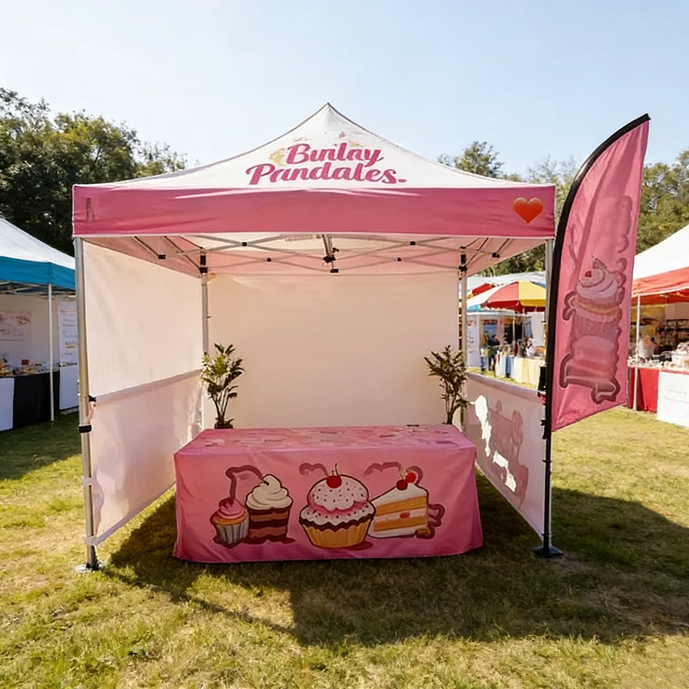 CustomizableTrade Festival Exhibition Solution Sunshine Company Customized Portable Trade Show Booth Tent Waterproof Hot-Selling