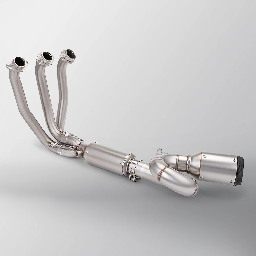 Full Exhaust System For CFMOTO 675SR 675R 675NK Motorcycle Exhaust Muffler Modify 675SRR Exhaust Escape Front Link Pipe