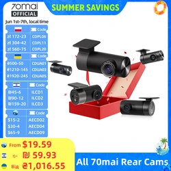 70mai Rear Cam RC06 RC12 RC14 RC22 RC24 RC41 Interior Cam FC02 for 70mai Dash Cam Dual-Channel Recording Parking Recording