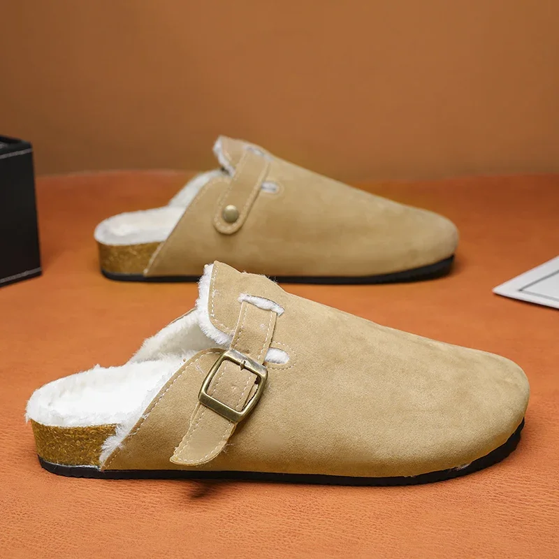 

High Quality Couple's Shoes Fashion Men Outdoor Casual Slipper Winter Cotton Hot Sale Designed Waterproof Slip-on Men's Slippers