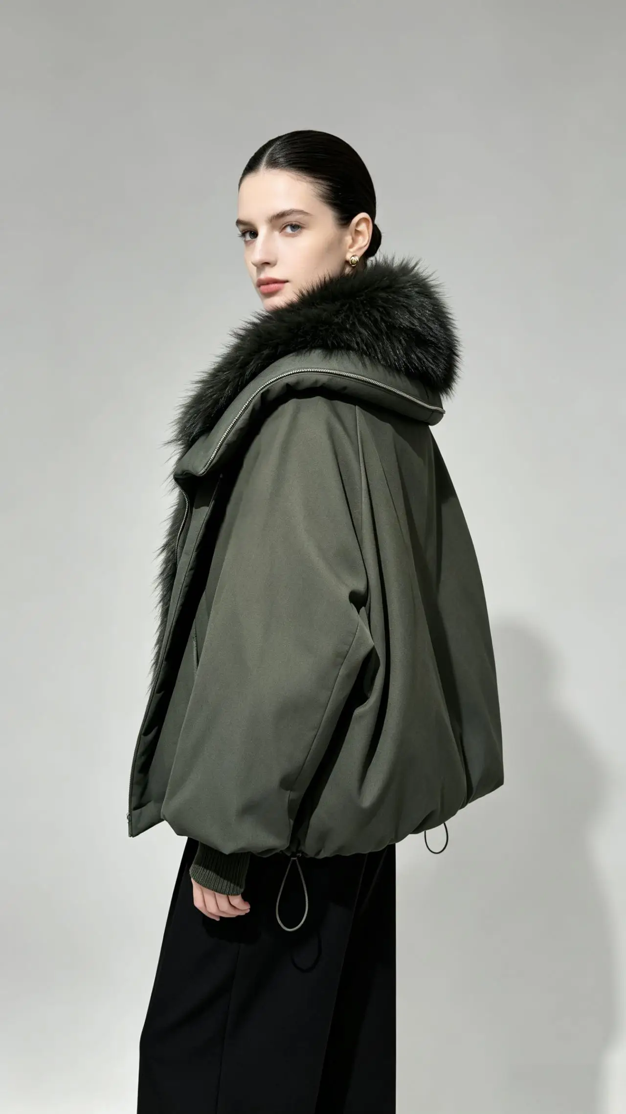Lagabogy 2026 New Winter Jacket Women Large Real Fox Fur Collar Puffer Jacket Loose Warm Parkas Female 90% White Duck Down Coats