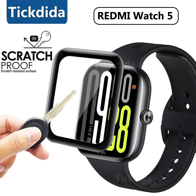 Weiche Folie für Redmi Watch 5 4, vollständige Abdeckfolie, Displayschutzfolie für Redmi Watch 5 4, kein gehärtetes Glas