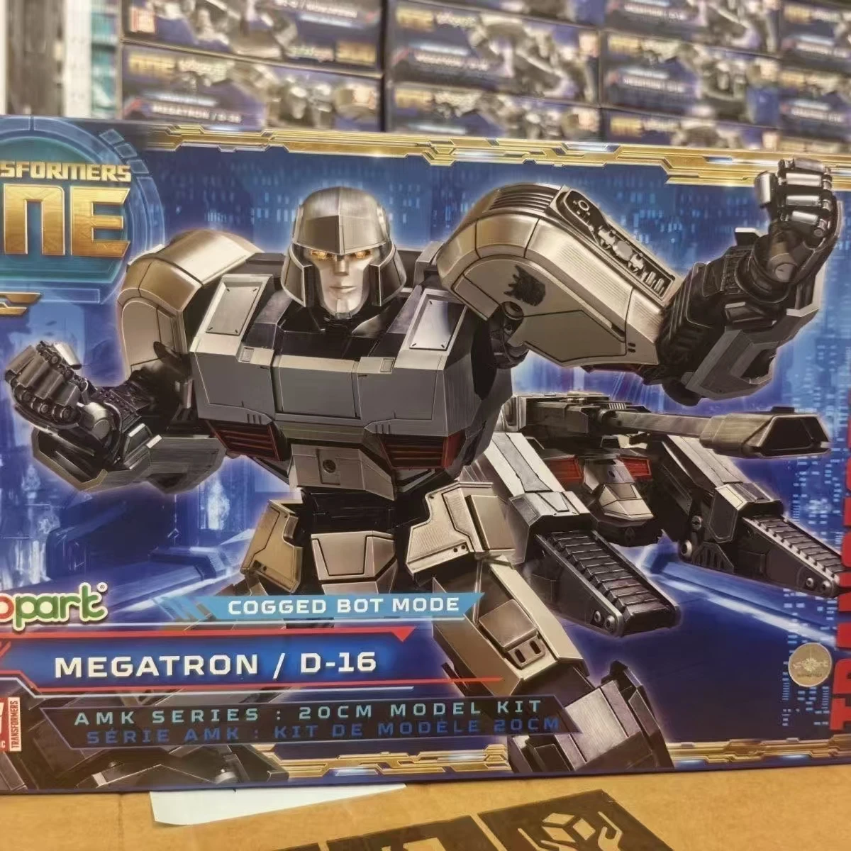 Modelo De juguete De la serie AMK, transformadores Megatron D-16, modo Bot enojado, Kit De modelo De 20CM con caja, figuras De acción, Juguetes
