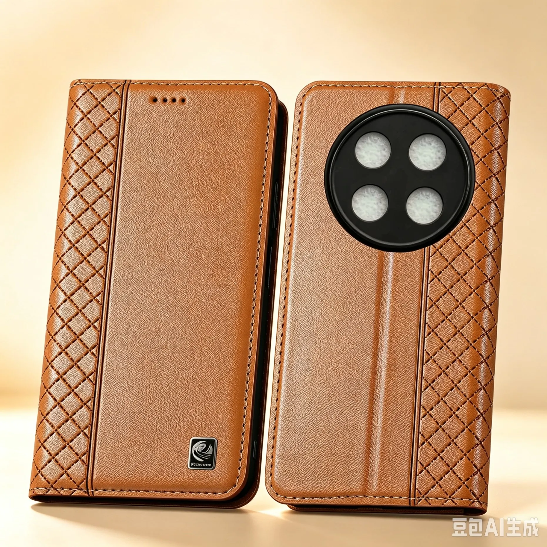 For Honor X40 X40i X50 X50i X60 X60i X70 X70i X80 X80i Pro Plus GT Max Napa InnerGrid Pattern Of Genuine Leather Flip Phone Case