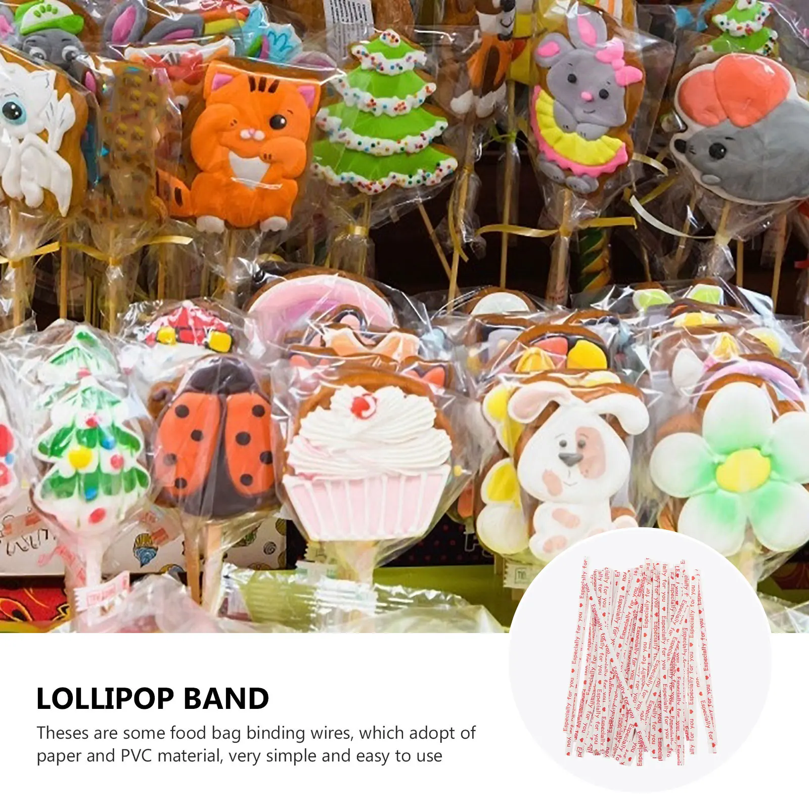 

6pcs Bread Bag Sealing Wire Colorful Binding Strap For Baking Cafe Supermarket Use Food Bag Seal Wire Storage Organizer Tool