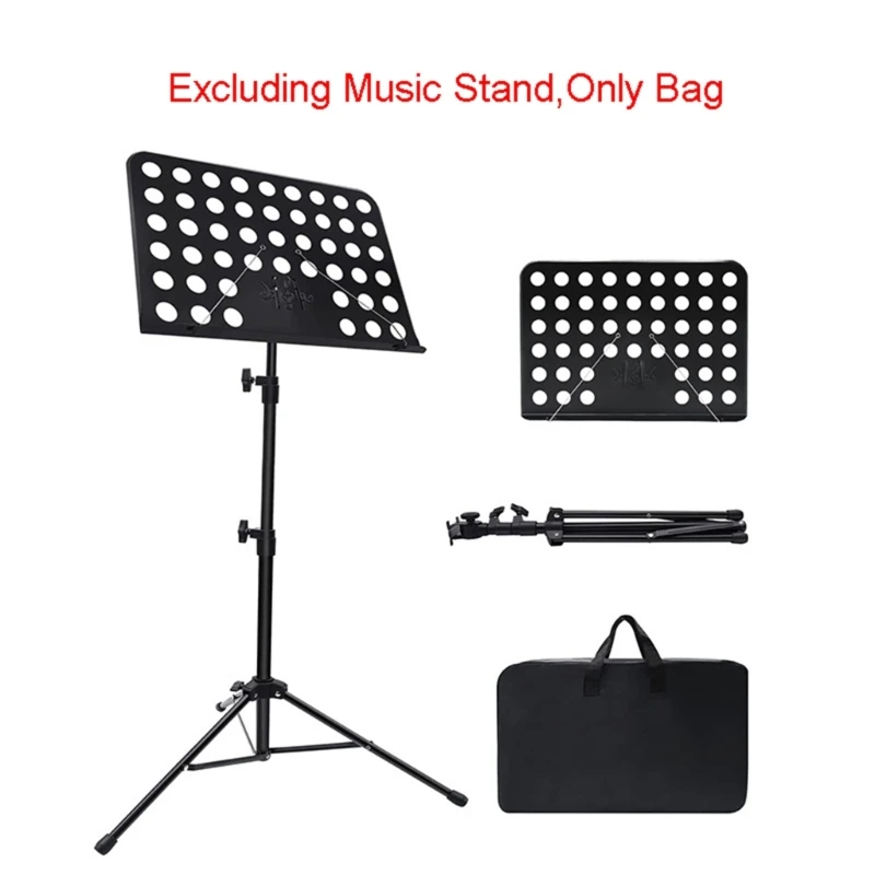 Portable Music Stand Storage Bag Easy to Use & Store Large Capacity Solid Holder 58x7.5x38.5cm